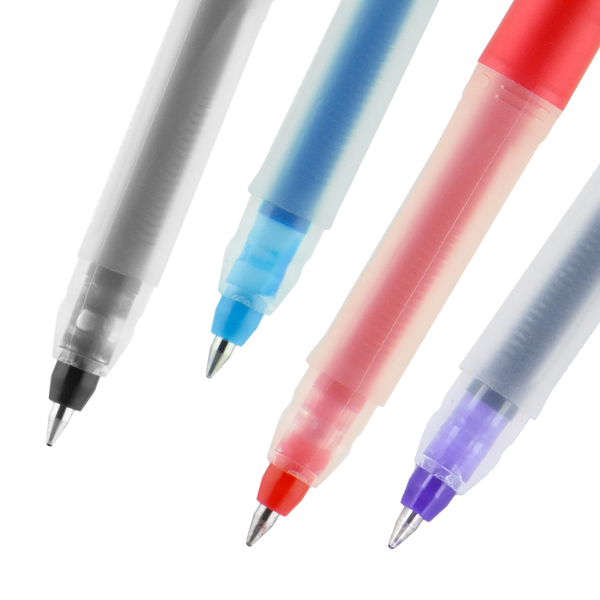 Gel Pen, Stick, Ultra-Fine 0.38 mm, Assorted Ink and Barrel Colors, 8/Pack  - Pointer Office Products