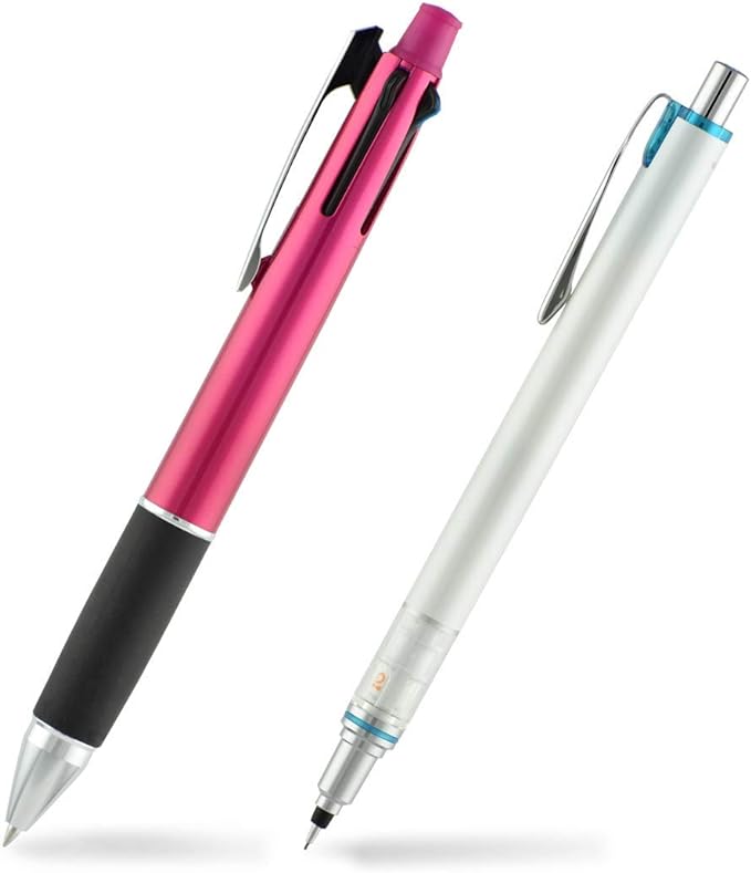 Jetstream 4&1 Pen (Red, Green, Blue & Black 0.7 mm ink) + Kuru Toga Advanced Mechanical Pencil with Exclusive Gift Box