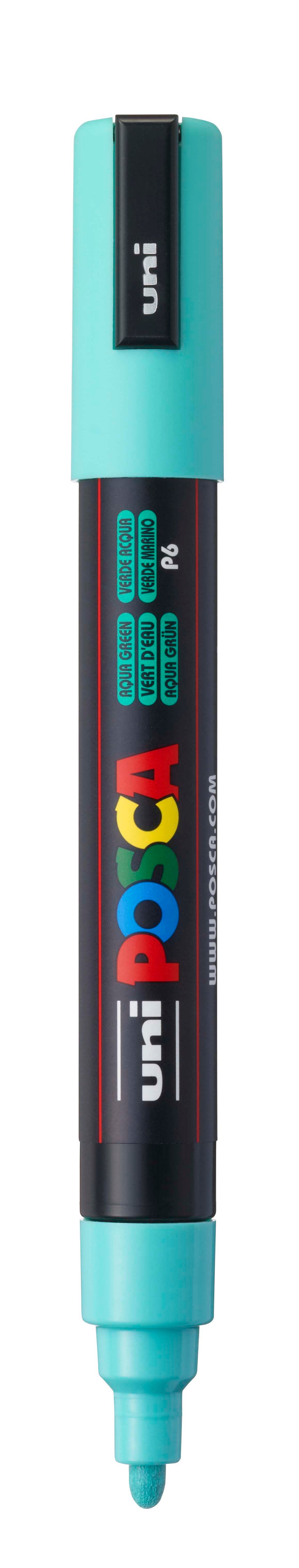 uni® POSCA® PC-5M, Soft Colors Water-Based Paint Markers (8 Pack)