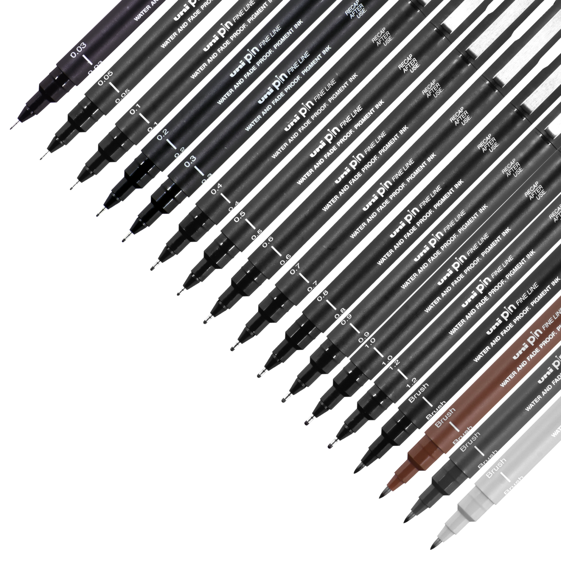 uni® Pin, Fineliner Drawing Pens (6 Pack)