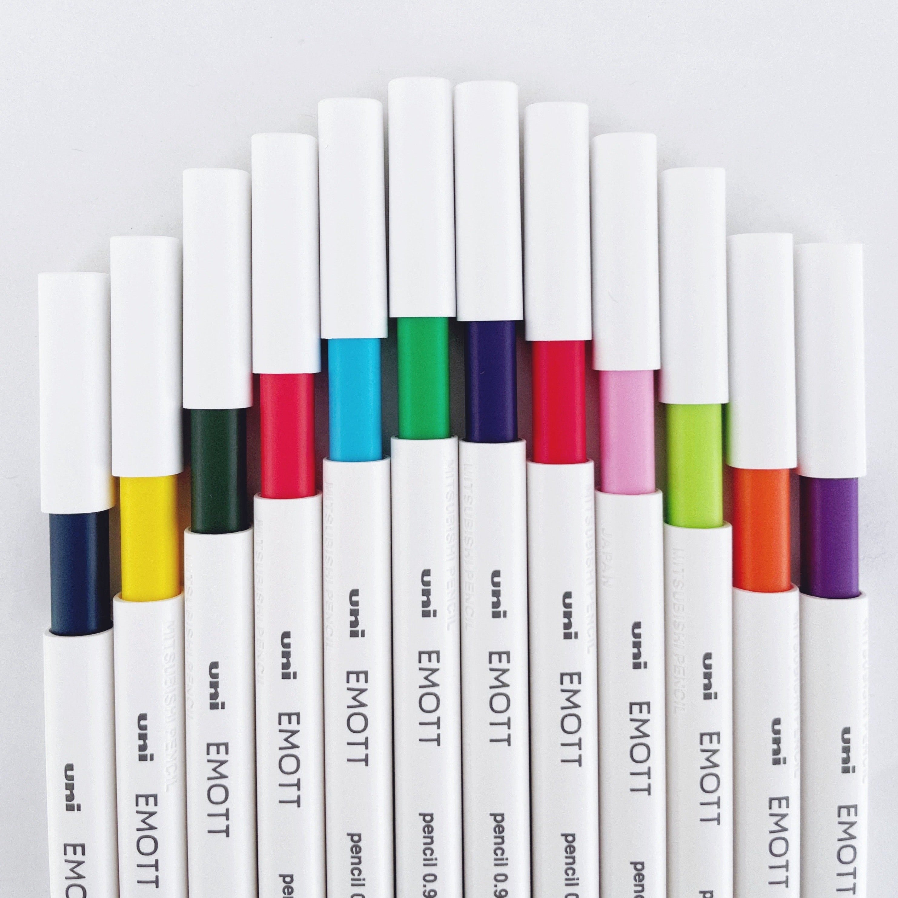 Uni Emott Colored Pencil 4 Colors 0.9 No.1 Refresh Color