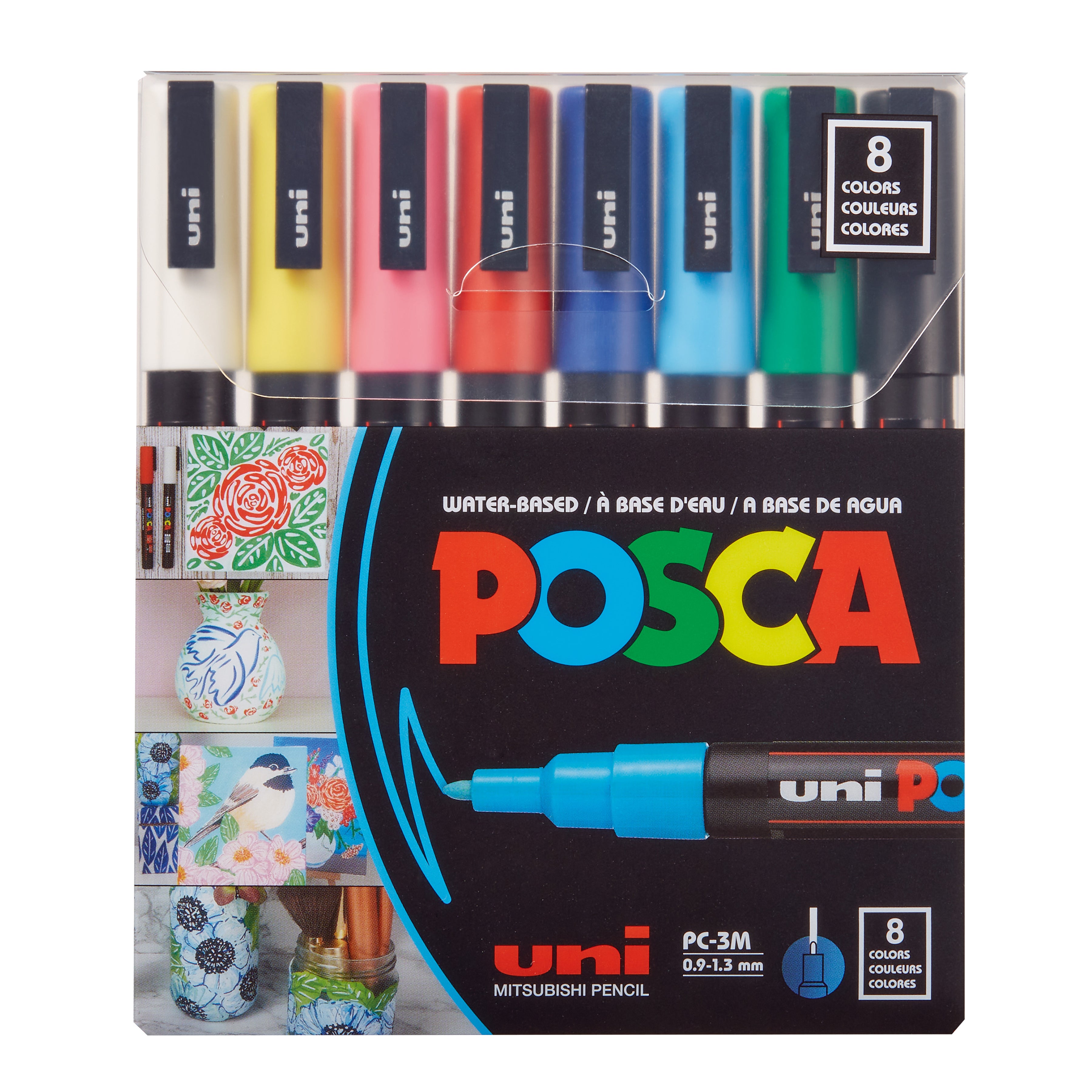 uni POSCA® PC-3M 8 Pack